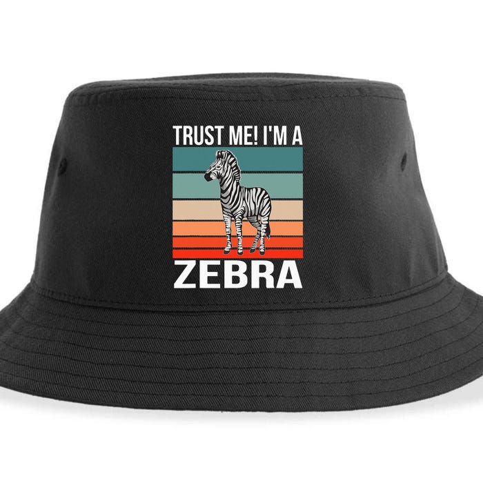 I'm a Zebra Halloween Safari Zoo Zebra Sustainable Bucket Hat