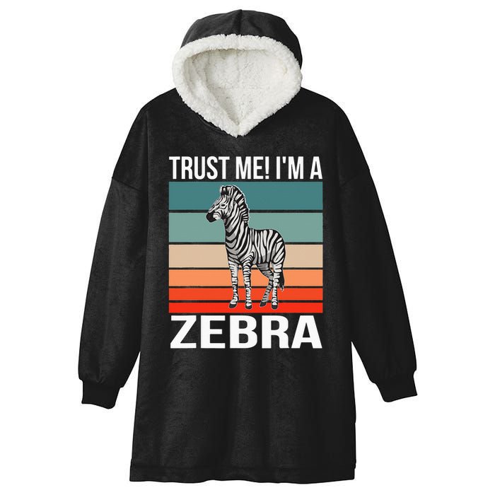 I'm a Zebra Halloween Safari Zoo Zebra Hooded Wearable Blanket