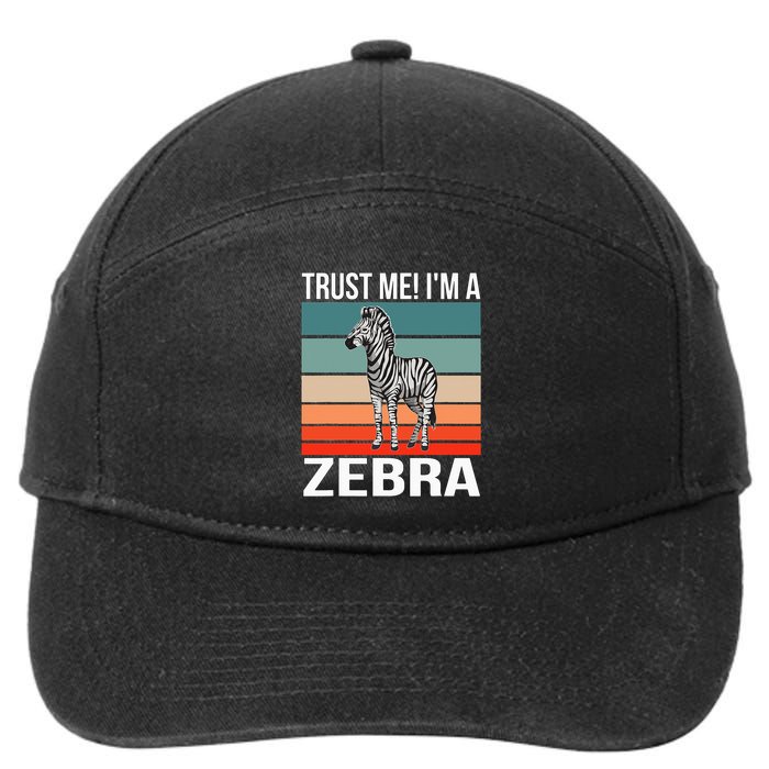 I'm a Zebra Halloween Safari Zoo Zebra 7-Panel Snapback Hat
