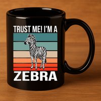 I'm a Zebra Halloween Safari Zoo Zebra 11oz C Handle Ceramic Mug