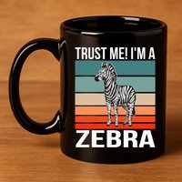 I'm a Zebra Halloween Safari Zoo Zebra 11oz C Handle Ceramic Mug