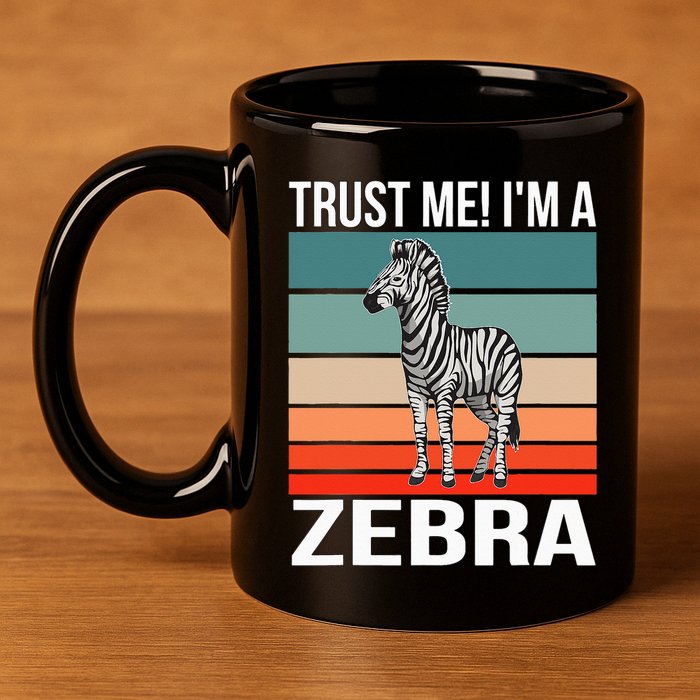 I'm a Zebra Halloween Safari Zoo Zebra 11oz C Handle Ceramic Mug