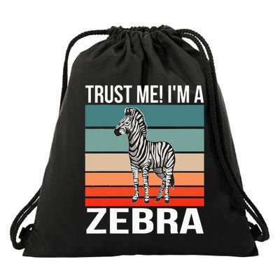 I'm a Zebra Halloween Safari Zoo Zebra Drawstring Bag