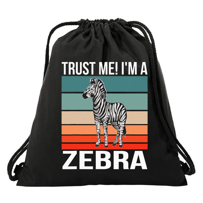 I'm a Zebra Halloween Safari Zoo Zebra Drawstring Bag
