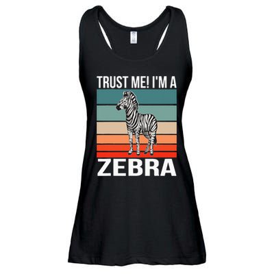 I'm a Zebra Halloween Safari Zoo Zebra Ladies Essential Flowy Tank