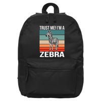 I'm a Zebra Halloween Safari Zoo Zebra 16 in Basic Backpack