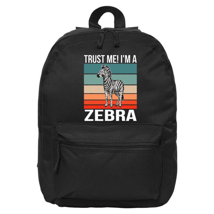 I'm a Zebra Halloween Safari Zoo Zebra 16 in Basic Backpack