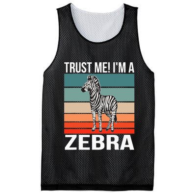 I'm a Zebra Halloween Safari Zoo Zebra Mesh Reversible Basketball Jersey Tank