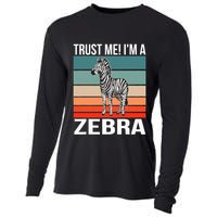 I'm a Zebra Halloween Safari Zoo Zebra Cooling Performance Long Sleeve Crew