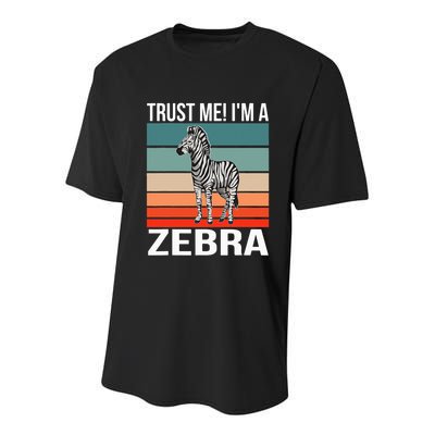 I'm a Zebra Halloween Safari Zoo Zebra Youth Performance Sprint T-Shirt