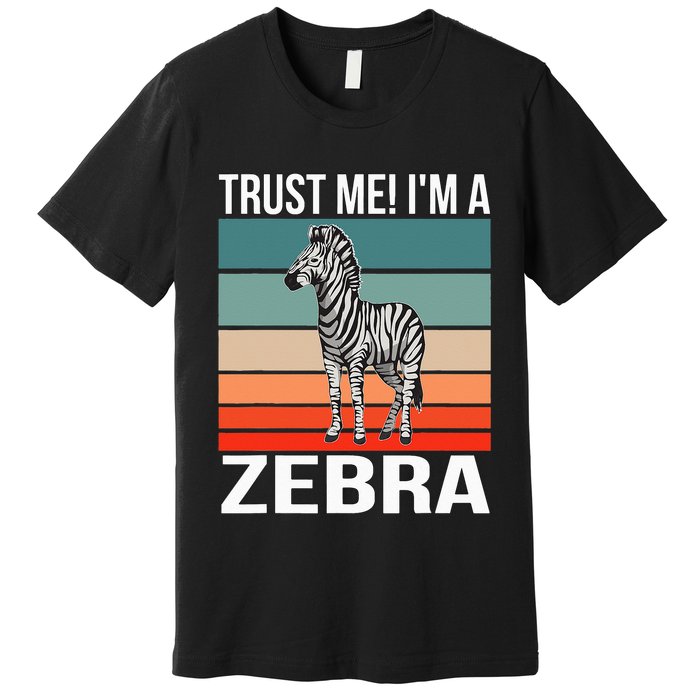 I'm a Zebra Halloween Safari Zoo Zebra Premium T-Shirt
