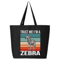 I'm a Zebra Halloween Safari Zoo Zebra 25L Jumbo Tote