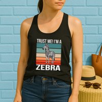 I'm a Zebra Halloween Safari Zoo Zebra Womens Tank Top