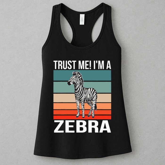I'm a Zebra Halloween Safari Zoo Zebra Womens Tank Top