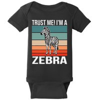 I'm a Zebra Halloween Safari Zoo Zebra Baby Bodysuit