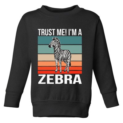 I'm a Zebra Halloween Safari Zoo Zebra Toddler Sweatshirt