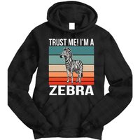 I'm a Zebra Halloween Safari Zoo Zebra Tie Dye Hoodie