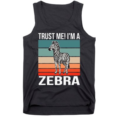 I'm a Zebra Halloween Safari Zoo Zebra Tank Top