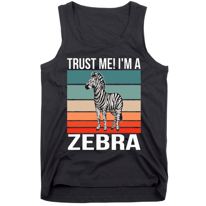I'm a Zebra Halloween Safari Zoo Zebra Tank Top