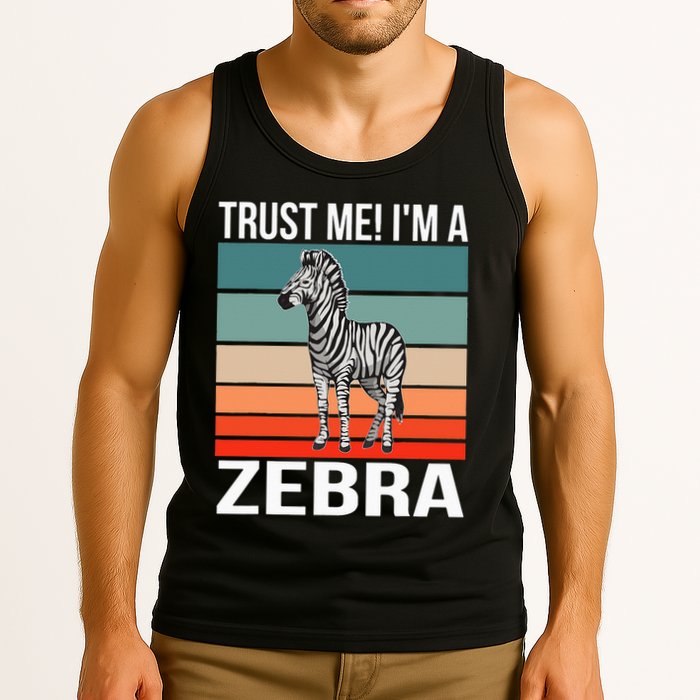 I'm a Zebra Halloween Safari Zoo Zebra Tank Top