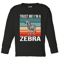 I'm a Zebra Halloween Safari Zoo Zebra Toddler Long Sleeve Shirt