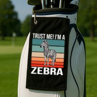 I'm a Zebra Halloween Safari Zoo Zebra Golf Towel
