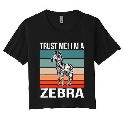 I'm a Zebra Halloween Safari Zoo Zebra Crop Top