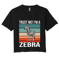 I'm a Zebra Halloween Safari Zoo Zebra Crop Top