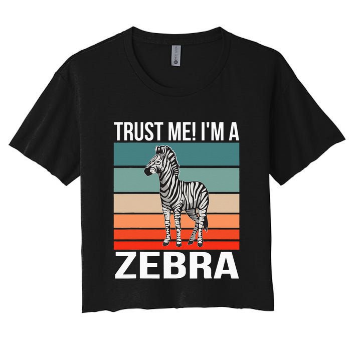 I'm a Zebra Halloween Safari Zoo Zebra Crop Top