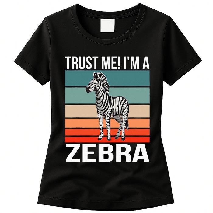 I'm a Zebra Halloween Safari Zoo Zebra Womens T-Shirt