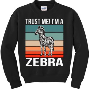 I'm a Zebra Halloween Safari Zoo Zebra Kids Sweatshirt