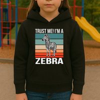 I'm a Zebra Halloween Safari Zoo Zebra Kids Hoodie