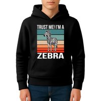 I'm a Zebra Halloween Safari Zoo Zebra Kids Hoodie