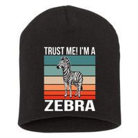 I'm a Zebra Halloween Safari Zoo Zebra Short Acrylic Beanie