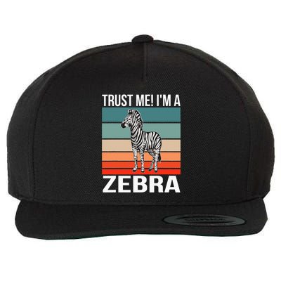 I'm a Zebra Halloween Safari Zoo Zebra Wool Snapback Cap