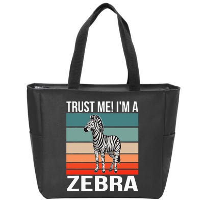 I'm a Zebra Halloween Safari Zoo Zebra Zip Tote Bag