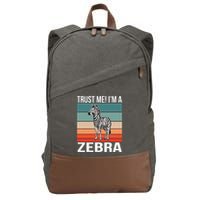 I'm a Zebra Halloween Safari Zoo Zebra Cotton Canvas Backpack