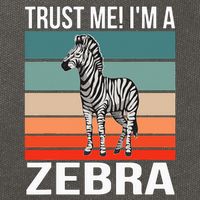 I'm a Zebra Halloween Safari Zoo Zebra Cotton Canvas Backpack