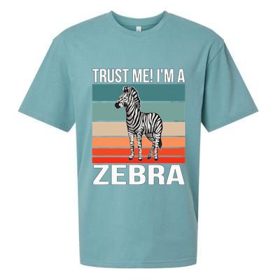 I'm a Zebra Halloween Safari Zoo Zebra Sueded Cloud Jersey T-Shirt