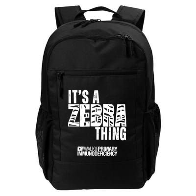 ItS A Zebra Thing Idf Walk For Primary Immunodeficiency Daily Commute Backpack