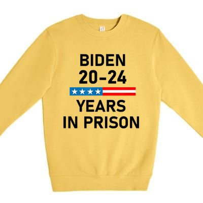 Impeach Biden 2024 Years In Prison Premium Crewneck Sweatshirt