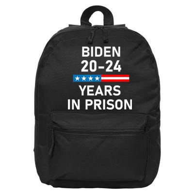 Impeach Biden 2024 Years In Prison 16 in Basic Backpack
