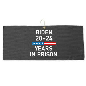 Impeach Biden 2024 Years In Prison Large Microfiber Waffle Golf Towel