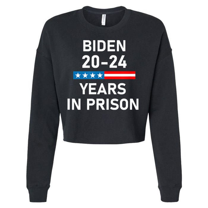 Impeach Biden 2024 Years In Prison Cropped Pullover Crew