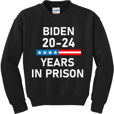 Impeach Biden 2024 Years In Prison Kids Sweatshirt