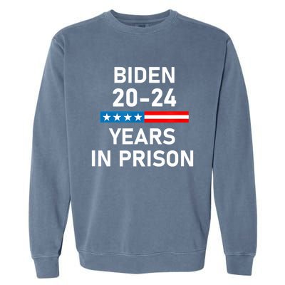 Impeach Biden 2024 Years In Prison Garment-Dyed Sweatshirt