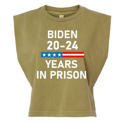 Impeach Biden 2024 Years In Prison Garment-Dyed Women's Muscle Tee