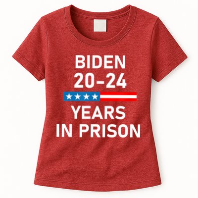 Impeach Biden 2024 Years In Prison Womens T-Shirt