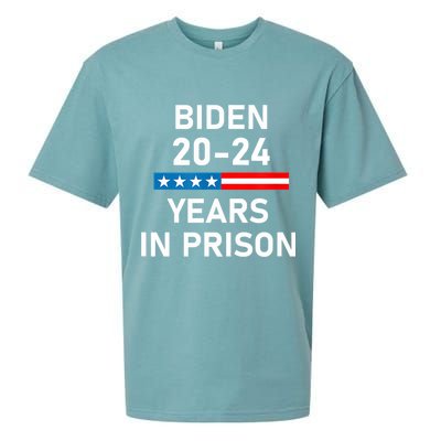 Impeach Biden 2024 Years In Prison Sueded Cloud Jersey T-Shirt