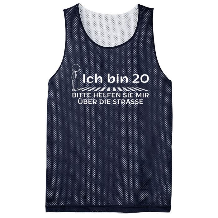 Ich Bin 20 Bitte Helfen Sie Mir üBer Die Strasse Mesh Reversible Basketball Jersey Tank